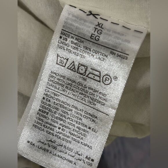 Old Navy Black Cream Embroidered Trim Tassel Tie Cotton Cowgirl Sun Dress XL - Picture 7 of 10